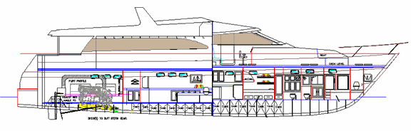 EURO 2300 - Motor Yacht STEEL or ALUMINUM KIT or boat plans & Cutting Files